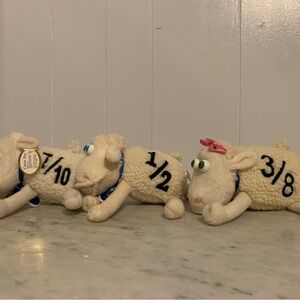 Cute Sheep Plush Toys with Numbers